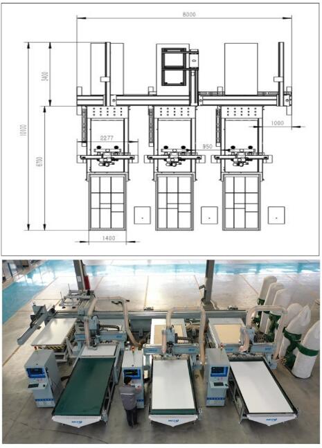 板式家具工厂规划平面布置图